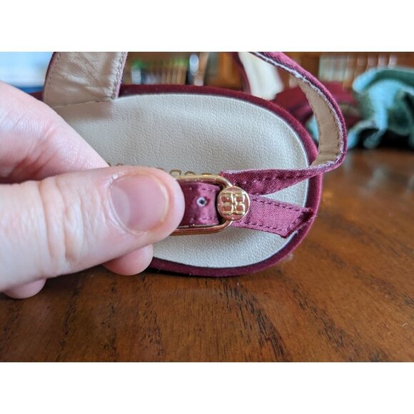 BCBGMaxazria Peep Toe Slingback Heels Size 8 *Coquette* - Picture 6 of 11